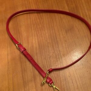 Prada Red Saffiano Purse Strap